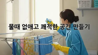 물때 없애고 쾌적한 공간 만들기! ✨
